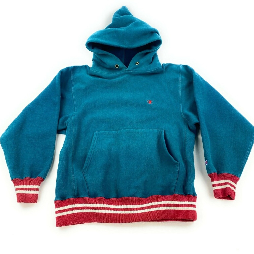 Vintage Rare Reverse Weave Hoodie Sweatshirt USA M